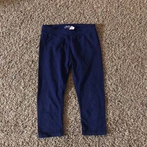 Navy cropped leggings